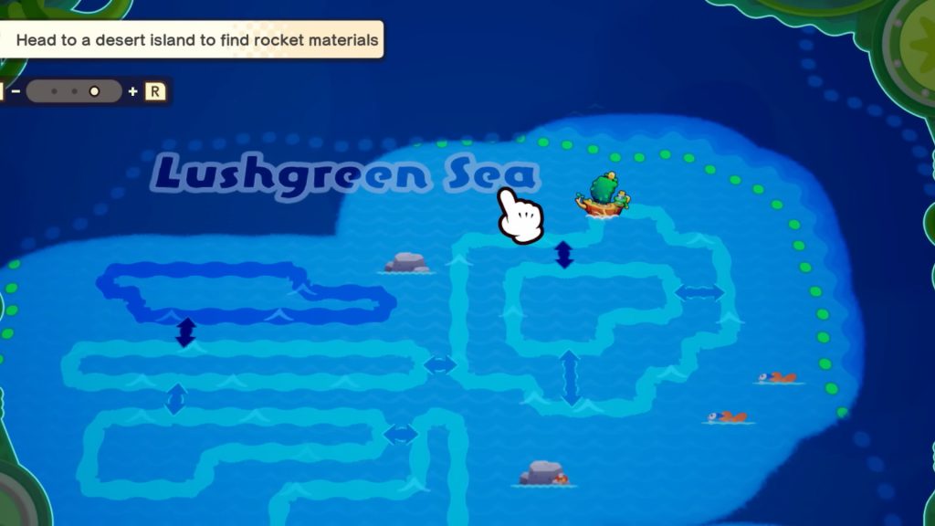 The sailing map in Brothership.